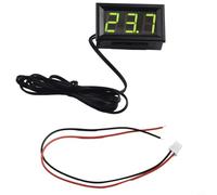 Bulevisiter Compteur numérique extérieur pour jardin, piscine, aquarium et réfrigérateur, plage de -50 ~ 110 °C, sonde de 1 m, entrée DC 5-12 V, compatible avec les équipements industriels (vert)