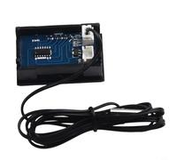 Bulevisiter Compteur numérique extérieur pour jardin, piscine, aquarium et réfrigérateur, plage de -50 ~ 110 °C, sonde de 1 m, entrée DC 5-12 V, compatible avec les équipements industriels (bleu)