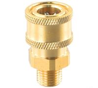 Bulevisiter Connecteur de nettoyeur haute pression en laiton M22 vers 10,2 cm avec verrou à bille pour applications à déconnexion rapide haute pression