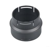 Bulevisiter Connecteur de sortie d'air plat de 75 mm à 90 mm compatible avec conduit de chauffage de stationnement, compatible avec Eberspacher et compatible avec Webasto, en plastique noir