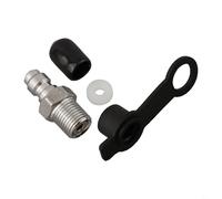 Bulevisiter Coupleur rapide en acier inoxydable pour adaptateur mâle M10x1 de 8 mm, compatible avec filetage 1/8NPT 1/8BSPP, connecteur de remplissage avec clapet anti-retour, raccord de recharge