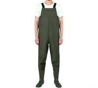 Bulevisiter Cuissardes de pêche en nylon imperméable pour homme, couche de base anti-acide et anti-âge pour la pêche aquatique, l'agriculture, le lavage de voiture, compatible avec (vert 45)