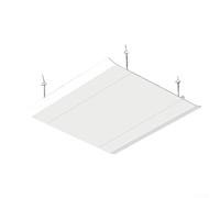 Bulevisiter Déflecteur d'aération réglable pour ventilation au plafond, installation sans outil, protège les plantes et les animaux de compagnie du flux d'air direct, housse en plastique blanc de 30 x