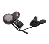 Bulevisiter Écran LCD de contrôle avec accélérateur de pouce pour Kaabo pour Mantis 8/10 et pour scooters électriques Wolf, 36-72 V 6 broches compatible avec écran ebike