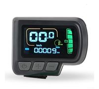 Bulevisiter Écran LCD pour vélo électrique pour vélo, VTT et scooter | Compatible 36 V/48 V | Affichage de la vitesse, de la tension, de la vitesse et des erreurs | Instrument étanche (sku)