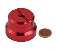 Bulevisiter Écrou de jauge de fil pour bobine CC compatible avec les pièces de moulinet Baitcast et capuchon demi-lune M7 S, kit de réparation de roue en alliage d'aluminium (rouge)