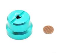 Bulevisiter Écrou de jauge de fil pour DC compatible avec les pièces de moulinet Baitcast et capuchon demi-lune M7 S - Kit de réparation de roue en alliage d'aluminium (bleu)