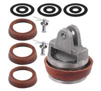 Bulevisiter Ensemble de pistons de rechange pour pompes à poignée type 75, ensemble de boulons et bague d'étanchéité en cuir, fonte, cuir de vachette, pour pompes de jardin 90 mm