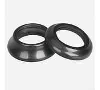 Bulevisiter Entretoise de casque en fibre de carbone de 3,8 cm pour tube de direction de 28,6 mm, rondelles coniques pour fourches, compatible avec vélos de route et VTT (brillant 8 mm)