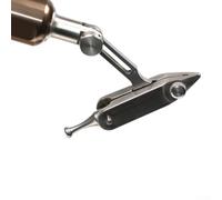 Bulevisiter Étau de fixation à la mouche pour une rotation à 360 degrés, base en métal robuste avec rangement, compatible avec les tailles de crochet 28# à 4/0 pour leurres de pêche à la mouche et