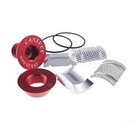 Bulevisiter Extenseur de tige de fourche en alliage d'aluminium pour casque de route, compatible avec tube de direction en fibre de carbone ou aluminium, 23 mm x 19,6 mm (sku)