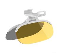 Bulevisiter Extension de pare-soleil de voiture 2 en 1 avec technologie anti-reflet polarisée pour la conduite de jour et de nuit, protection UV pour une meilleure visibilité, (L)