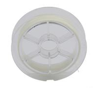 Bulevisiter Fil de fixation de mouche lumineux pour appâts de pêche, compatible avec la plupart des canettes, 0,37 mm x 50 m, blanc