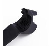 Bulevisiter Guidon de moto avec repose-poignet pour réduire la fatigue, compatible avec motos, scooters et véhicules électriques, poignée en caoutchouc noir