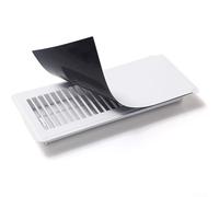 Bulevisiter Housse d'aération magnétique épaisse pour mur et sol - Déflecteur de sortie de climatisation - Taille réglable - Système CVC domestique (1 pièce + 20,3 x 39,4 cm)