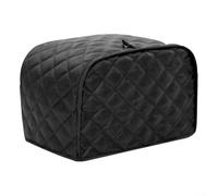 Bulevisiter Housse de protection pour machine à pain à 2 tranches et 4 tranches avec doublure douce, compatible avec la plupart des grille-pain standard, noir (33 x 27 x 21,5 cm)