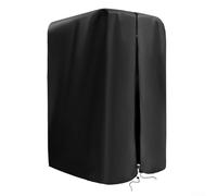 Bulevisiter Housse imperméable pour station de traction, tissu Oxford 210D, protection anti-poussière avec fermeture éclair à l'arrière et cordon de serrage pour 107 x 102 x 163 cm, noir