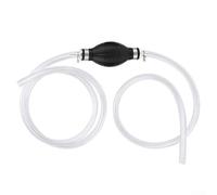 Bulevisiter Huile manuelle pour véhicules, 1,2 m en PVC - Siphon de transfert de carburant à main avec valve de passage pour aspiration d'huile, eau et vidange du réservoir