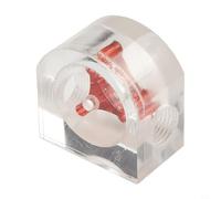 Bulevisiter Indicateur de refroidissement à eau 2 voies avec filetage G1/4, débitmètre en acrylique transparent pour un débit réel de liquide de refroidissement et une performance de refroidissement