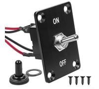 Bulevisiter Interrupteur à bascule à verrouillage 4 broches 2 positions ON/OFF DPST 16 A 250 VAC étanche pour équipements industriels, bateaux, camions, motos