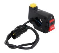 Bulevisiter Interrupteur de guidon de moto pour Surron Sport Eco bouton compatible avec Light Bee électrique pour modèles de vélo, plastique noir + caoutchouc