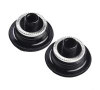 Bulevisiter Kit d'adaptateur de moyeu avant et arrière de vélo, libération rapide vers axe traversant, 9-15 mm avant/10-12 mm arrière, construction en aluminium, finition noire (9 x 100 mm)
