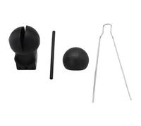Bulevisiter Kit de base en silicone pour caméra sous-marine, support anti-suspension réglable avec bloc en aluminium et flotteur demi-lune, compatible avec 1 ensemble