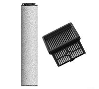 Bulevisiter Kit de brosse rouleau souple et filtre pour aspirateur Trouver pour K10 et pour K10 Pro Wet Dry, lot de 2 pièces de rechange avec nylon + plastique