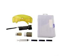 Bulevisiter Kit de détection de fuite de climatisation avec lampe de poche UV, colorant fluorescent, piles, lunettes de protection et boîte de rangement pour voiture, maison, réfrigérateur