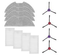 Bulevisiter Kit de filtres de rechange pour aspirateur Eureka E20 Plus - 4 filtres, 5 chiffons en microfibre, 6 brosses latérales