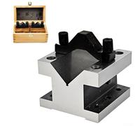 Bulevisiter Kit de fixation V-Block en acier trempé traité thermiquement avec pinces pour le travail à 90 degrés et l'inspection des pièces mécaniques pour la fabrication CNC (SKU)
