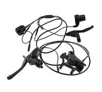 Bulevisiter Kit de frein à disque hydraulique pour vélo électrique 2 pistons avec accélérateur et interrupteur, compatible avec les systèmes de propulsion électrique avant et arrière