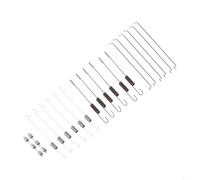 Bulevisiter Kit de liaison pour GX160 pour GX200 et moteurs compatibles, ensemble de ressort de rappel d'accélérateur avec tige de gouverneur et ressort de câble, 24 pièces en métal pour carburateur