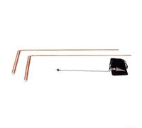 Bulevisiter Kit de radiesthésie et pendule en cuivre 99,9 % avec 2 tiges télescopiques pour eau, minéraux, objets perdus, guérison énergétique, conseils interpersonnels et