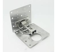 Bulevisiter Kit de réparation de charnière d'armoire en acier inoxydable pour armoires de cuisine et meubles - Plaques de renfort 9 cm x 9 cm avec vis (2/4/10 Pack) (10pc)