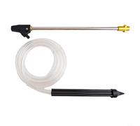 Bulevisiter Kit de sablage humide pour nettoyeur haute pression, outils de restauration avec lance en acier inoxydable et tuyau de siphon pour enlever la rouille, la peinture, la saleté, nettoyeur