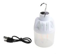 Bulevisiter Lampe de camping portable, lanterne d'extérieur LED avec 4 modes d'éclairage, lumière chaude et blanche, éclairage doux pour une utilisation nocturne, construction ABS + PC, chargement USB