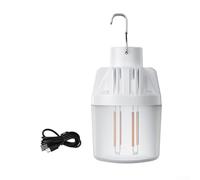 Bulevisiter Lampe de camping portable, lanterne d'extérieur LED avec 4 modes d'éclairage, lumière chaude et blanche, éclairage doux pour une utilisation nocturne, construction ABS + PC, chargement USB