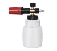 Bulevisiter Lance à mousse haute pression pour lavage de voiture, flacon pulvérisateur de mousse de neige 4000 psi avec interface en acier inoxydable et laiton, compatible avec la plupart des