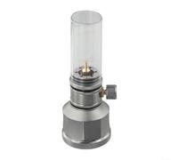 Bulevisiter Lanterne à gaz portable pour camping, voyage, randonnée, équipement de construction en alliage d'aluminium avec tige d'extension et réservoir vide (lanterne à gaz avec réservoir)