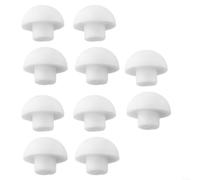 Bulevisiter Lot de 10 coussinets de siège de toilette en ABS TPE auto-adhésifs avec capuchon supérieur, ajustés et réduction du bruit, protège le siège et la poêle (10 coussins supérieurs)