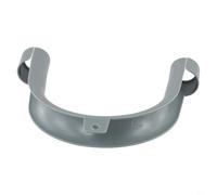 Bulevisiter Lot de 10 crochets de tuyau d'évacuation en forme de U pour machines à laver et lave-vaisselle - Support de suspension en PVC, matériau PP, gris (lot de 10)