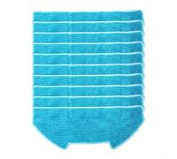 Bulevisiter Lot de 10 serpillères de rechange pour aspirateur robot Redkey R10, lot de 4/10 tampons de nettoyage en microfibre
