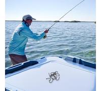 Bulevisiter Lot de 15 hameçons barbelés en acier à haute teneur en carbone avec revêtement PTFE pour pêche à la carpe en lac, tailles 2#/4#/6#/8#/10#, compatible avec terminal d'eau douce (4)