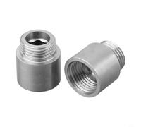 Bulevisiter Lot de 2 extensions de pommeau de douche en acier inoxydable 304 G1/2 mâle vers femelle 30 mm pour bras de douche réglables en hauteur et angle compatibles avec la plupart des douches