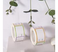 Bulevisiter Lot de 250 étiquettes vierges inscriptibles pour la date de conservation des aliments pour le réfrigérateur - 3 x 5 cm