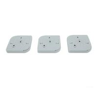 Bulevisiter Lot de 3 thermomètres hygromètres pour intérieur et extérieur - Pour jardin, maison, climat - Analogique - Pas besoin de piles - Blanc - 7,2 cm