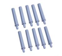 Bulevisiter Lot de 4 amortisseurs de porte pour placard de cuisine, amortisseur pneumatique à fermeture douce avec piston silencieux, butée de porte anti-claquement, 6,2 cm, gris (10 pièces)