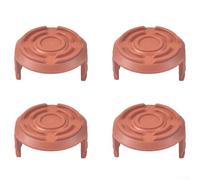 Bulevisiter Lot de 4 capuchons de bobine de rechange pour débroussailleuse compatibles avec WA0010 et modèles WG150-180, pour une ligne en plastique durable pour outils de jardin en plein air