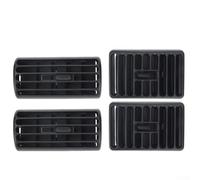 Bulevisiter Lot de 4 couvercles de sortie d'air, ABS noir de rechange pour Wrangler TJ 2003-2006, compatible avec OEM 5DP55TAZ 5FS10LAZAB